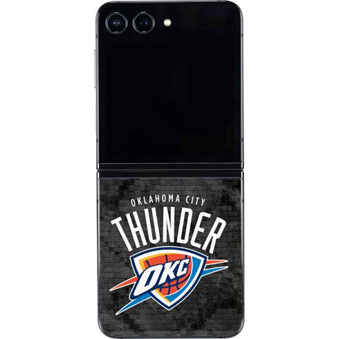NBA Oklahoma City Thunder Dark Rust Galaxy Z Flip5 5G Skin
