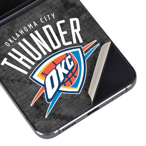 NBA Oklahoma City Thunder Dark Rust Galaxy Z Flip5 5G Skin