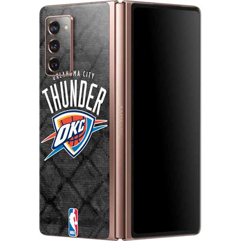 NBA Oklahoma City Thunder Dark Rust Galaxy Z Fold2 5G Skin