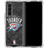 NBA Oklahoma City Thunder Dark Rust Galaxy Z Fold4 5G Clear Case