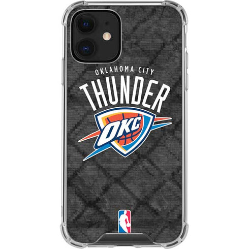 NBA Oklahoma City Thunder Dark Rust iPhone 12 Clear Case