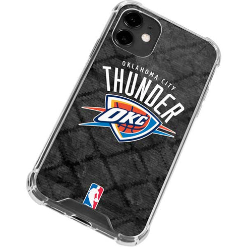 NBA Oklahoma City Thunder Dark Rust iPhone 12 Mini Clear Case