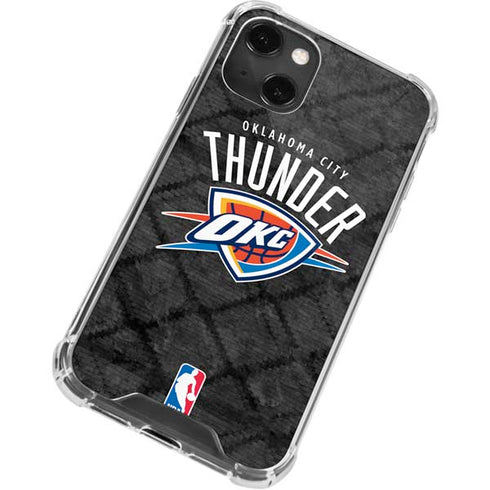 NBA Oklahoma City Thunder Dark Rust iPhone 13 Mini Clear Case