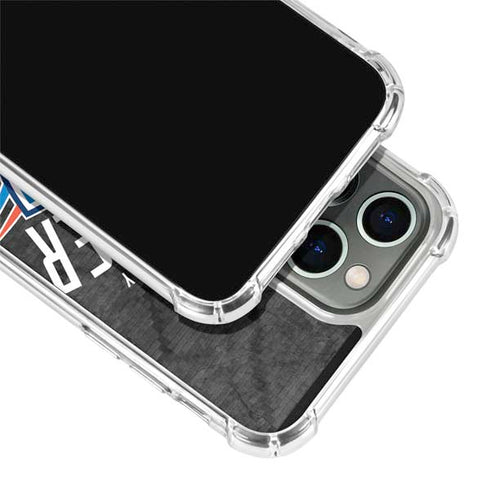 NBA Oklahoma City Thunder Dark Rust iPhone 13 Pro Clear Case