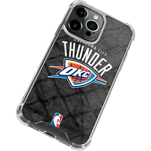 NBA Oklahoma City Thunder Dark Rust iPhone 13 Pro Clear Case