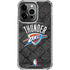 NBA Oklahoma City Thunder Dark Rust iPhone 14 Pro Clear Case