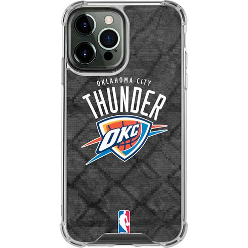 NBA Oklahoma City Thunder Dark Rust iPhone 14 Pro Max Clear Case