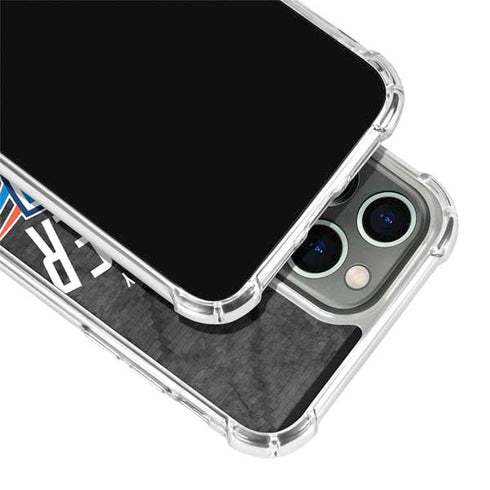 NBA Oklahoma City Thunder Dark Rust iPhone 14 Pro Max Clear Case