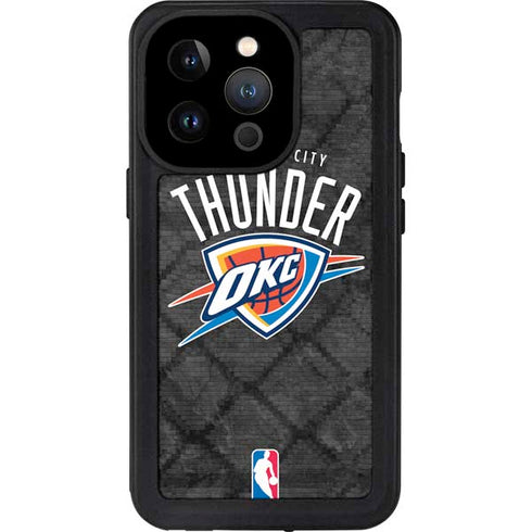 NBA Oklahoma City Thunder Dark Rust iPhone 14 Pro Waterproof Case