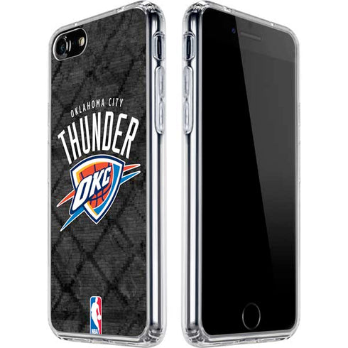 NBA Oklahoma City Thunder Dark Rust iPhone SE (2nd & 3rd Gen) Clear Case