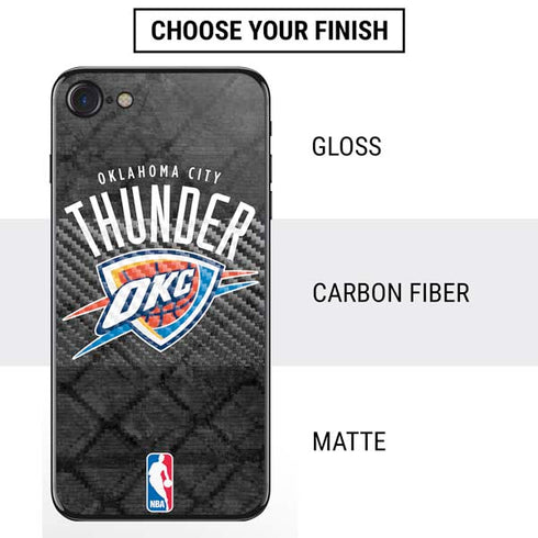 NBA Oklahoma City Thunder Dark Rust iPhone SE (2nd & 3rd Gen) Skin