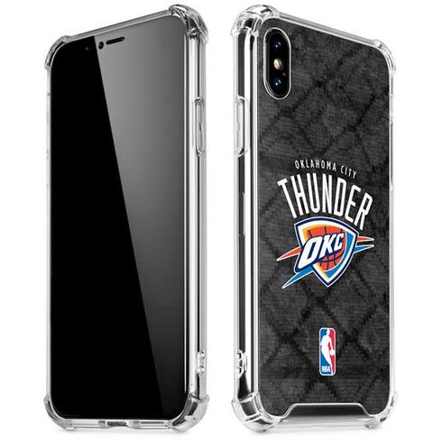 NBA Oklahoma City Thunder Dark Rust iPhone XS Max Clear Case
