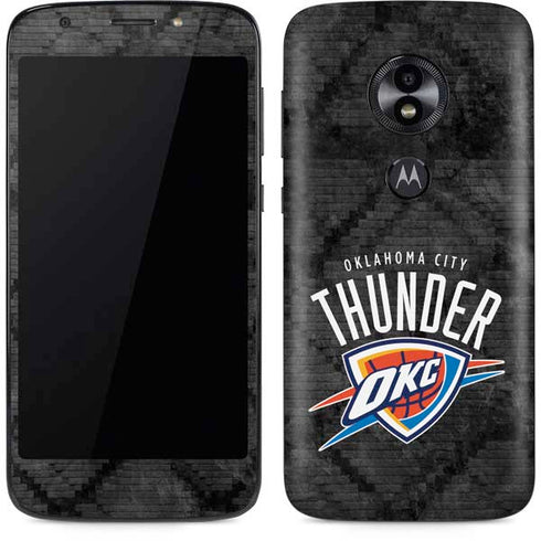 NBA Oklahoma City Thunder Dark Rust Moto E5 Play Skin
