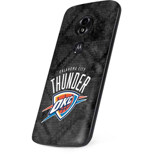 NBA Oklahoma City Thunder Dark Rust Moto E5 Play Skin
