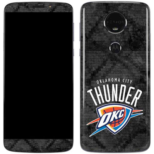 NBA Oklahoma City Thunder Dark Rust Moto E5 Plus Skin