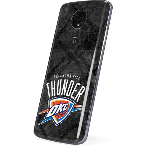 NBA Oklahoma City Thunder Dark Rust Moto E5 Plus Skin