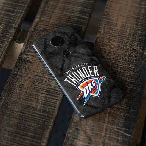 NBA Oklahoma City Thunder Dark Rust Moto E5 Plus Skin