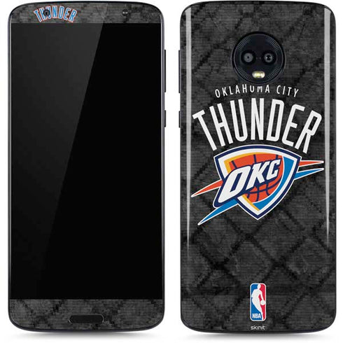 NBA Oklahoma City Thunder Dark Rust Moto G6 Skin