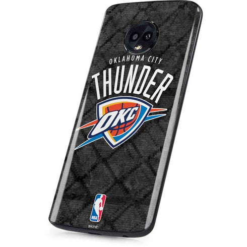 NBA Oklahoma City Thunder Dark Rust Moto G6 Skin