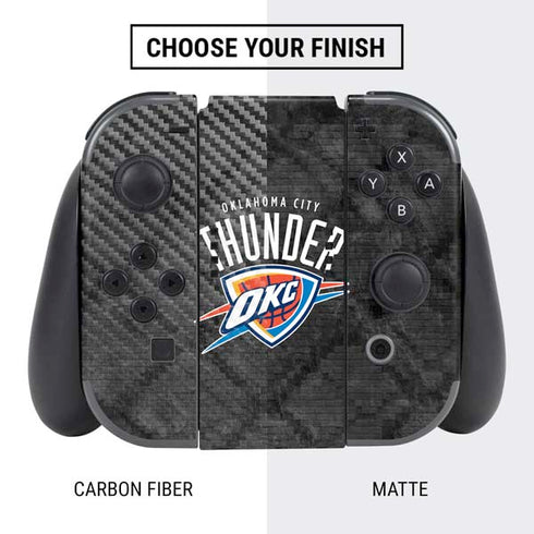 NBA Oklahoma City Thunder Dark Rust Nintendo Switch Bundle Skin