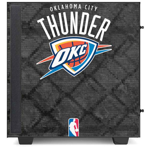 NBA Oklahoma City Thunder Dark Rust NZXT H510 Compact ATX Mid-Tower Case Skin