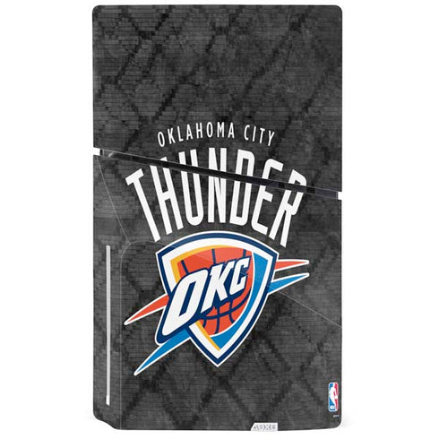 NBA Oklahoma City Thunder Dark Rust PS5 Slim Disk Bundle Skin