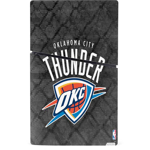 NBA Oklahoma City Thunder Dark Rust PS5 Slim Digital Edition Bundle Skin