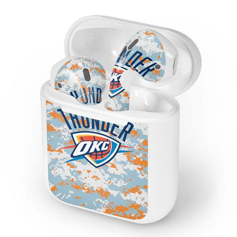 NBA Oklahoma City Thunder Digi Camo Apple AirPods Skin