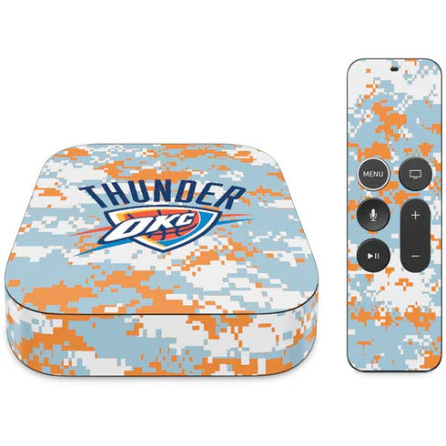 NBA Oklahoma City Thunder Digi Camo Apple TV Skin
