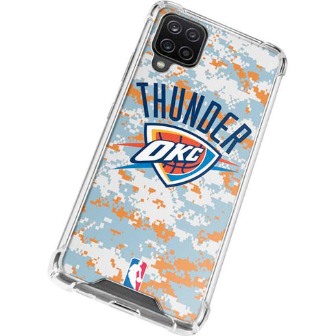 NBA Oklahoma City Thunder Digi Camo Galaxy A12 Clear Case