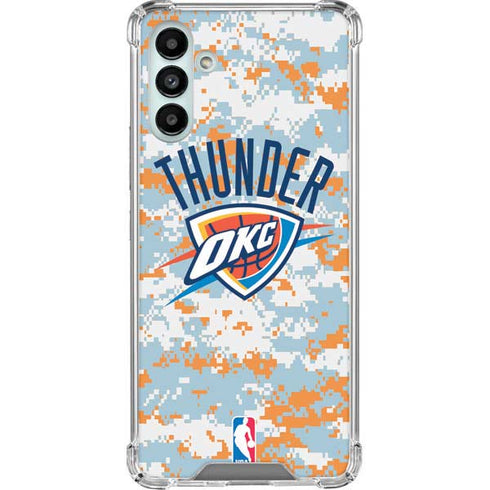 NBA Oklahoma City Thunder Digi Camo Galaxy A13 5G Clear Case