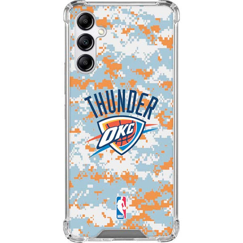 NBA Oklahoma City Thunder Digi Camo Galaxy A15 5G Clear Case