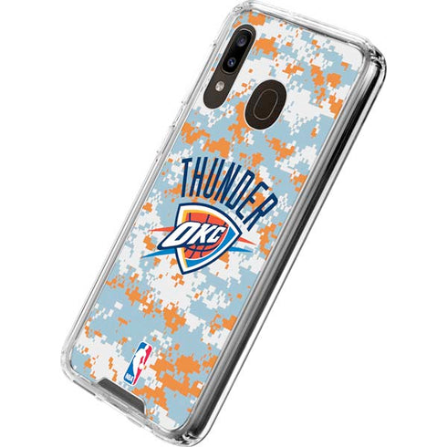 NBA Oklahoma City Thunder Digi Camo Galaxy A30 Clear Case
