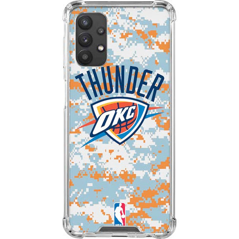 NBA Oklahoma City Thunder Digi Camo Galaxy A32 5G Clear Case