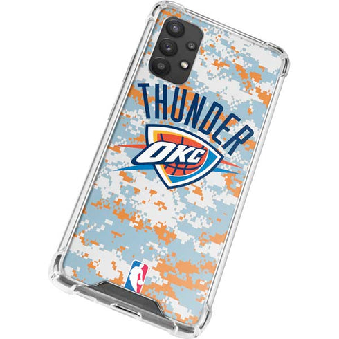 NBA Oklahoma City Thunder Digi Camo Galaxy A32 5G Clear Case