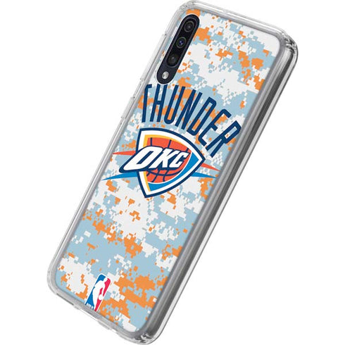 NBA Oklahoma City Thunder Digi Camo Galaxy A50 Clear Case