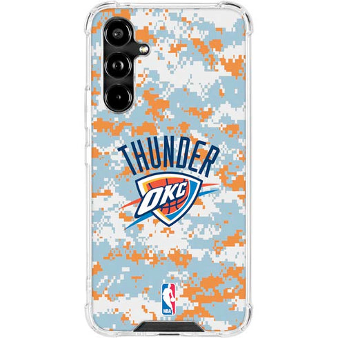 NBA Oklahoma City Thunder Digi Camo Galaxy A54 5G Clear Case