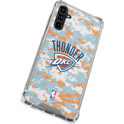 NBA Oklahoma City Thunder Digi Camo Galaxy A54 5G Clear Case