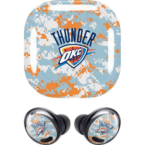 NBA Oklahoma City Thunder Digi Camo Galaxy Buds Pro Skin