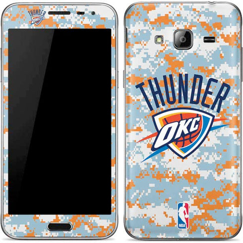 NBA Oklahoma City Thunder Digi Camo Galaxy J3 Skin