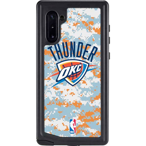NBA Oklahoma City Thunder Digi Camo Galaxy Note 10 Waterproof Case