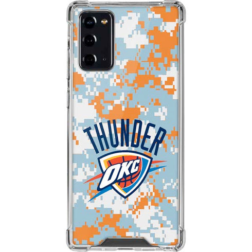 NBA Oklahoma City Thunder Digi Camo Galaxy Note20 5G Clear Case