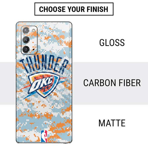 NBA Oklahoma City Thunder Digi Camo Galaxy Note20 5G Skin