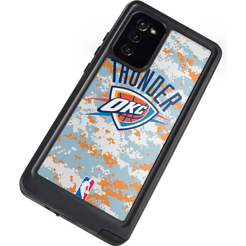 NBA Oklahoma City Thunder Digi Camo Galaxy Note20 5G Waterproof Case