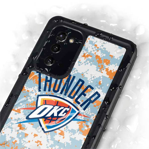 NBA Oklahoma City Thunder Digi Camo Galaxy Note20 5G Waterproof Case