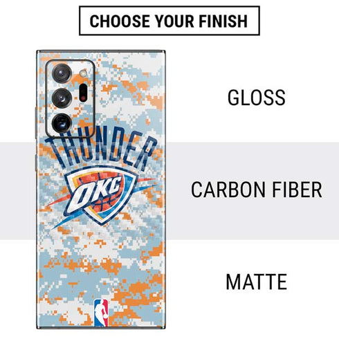 NBA Oklahoma City Thunder Digi Camo Galaxy Note20 Ultra 5G Skin