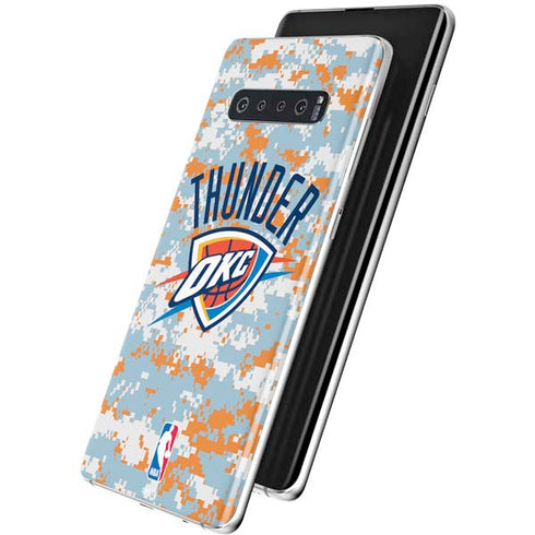 NBA Oklahoma City Thunder Digi Camo Galaxy S10 Plus Skin