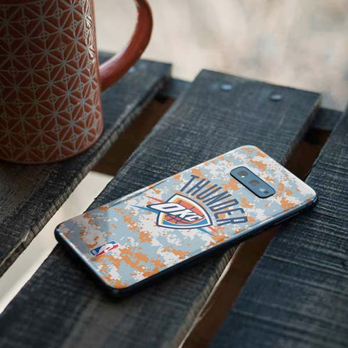 NBA Oklahoma City Thunder Digi Camo Galaxy S10e Skin