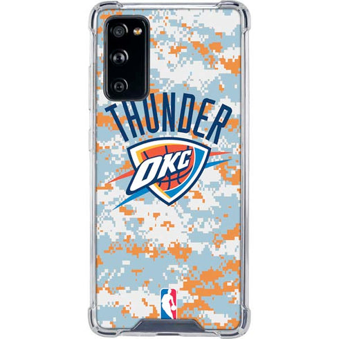 NBA Oklahoma City Thunder Digi Camo Galaxy S20 FE Clear Case