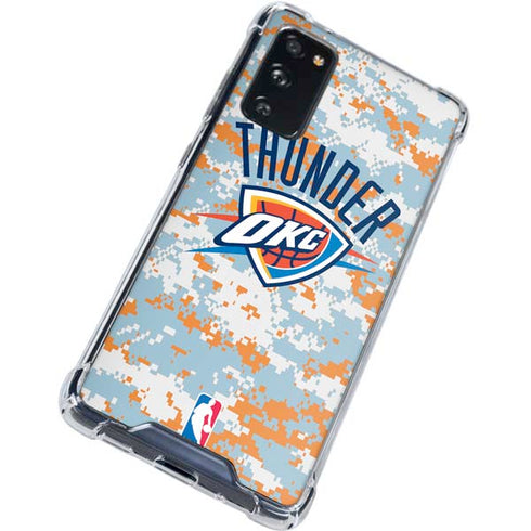 NBA Oklahoma City Thunder Digi Camo Galaxy S20 FE Clear Case